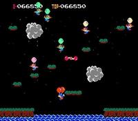 une photo d'Ã©cran de Balloon Fight sur Nintendo Nes